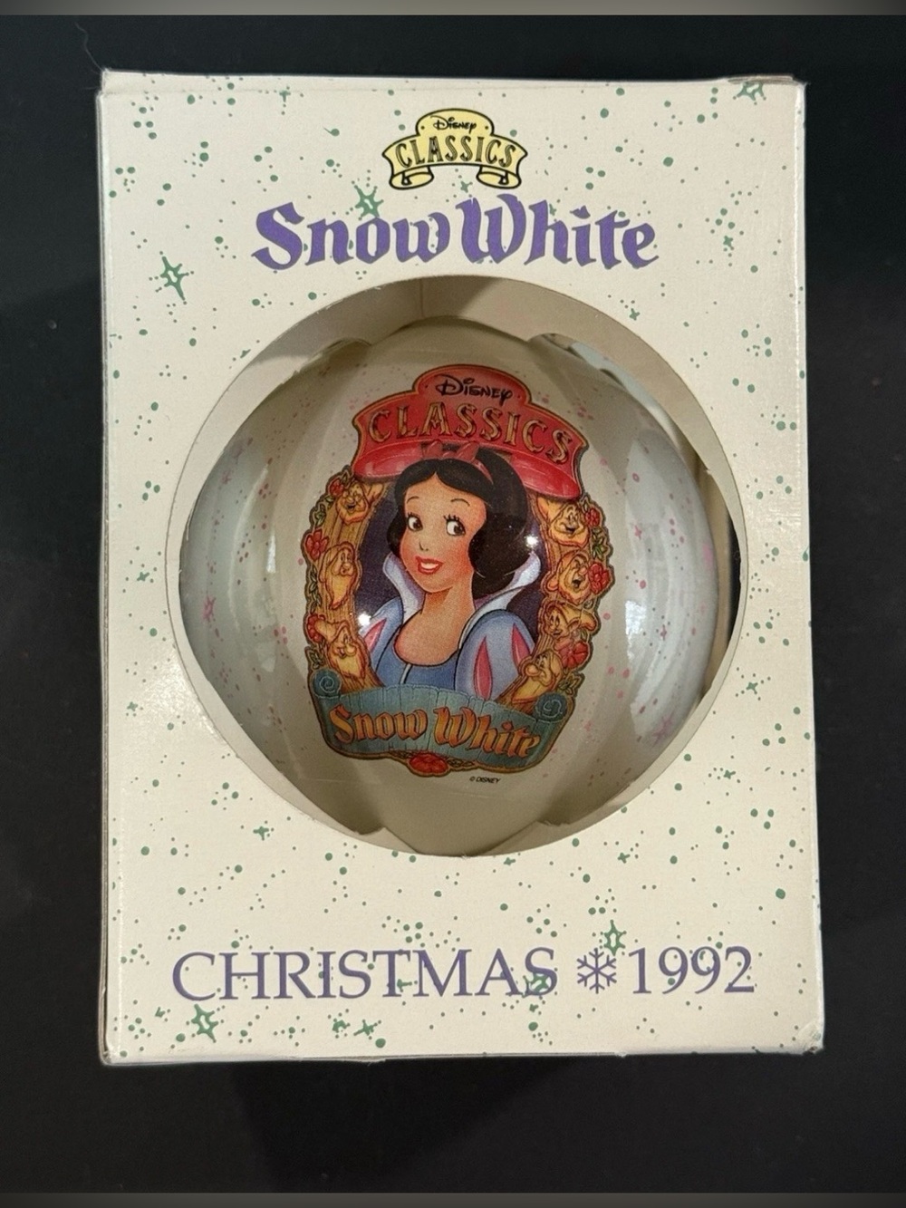 Vintage Disney Christmas Ornament Snow
White Dwarfs 1992 RARE Hard To Find